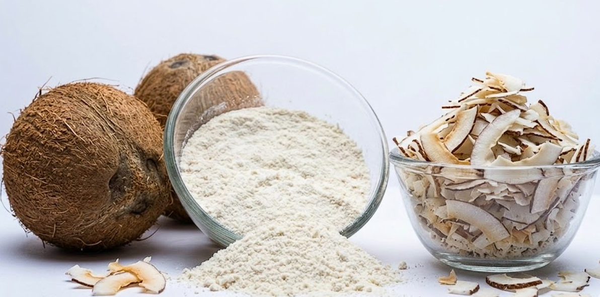 Coconut Flakes and Powder