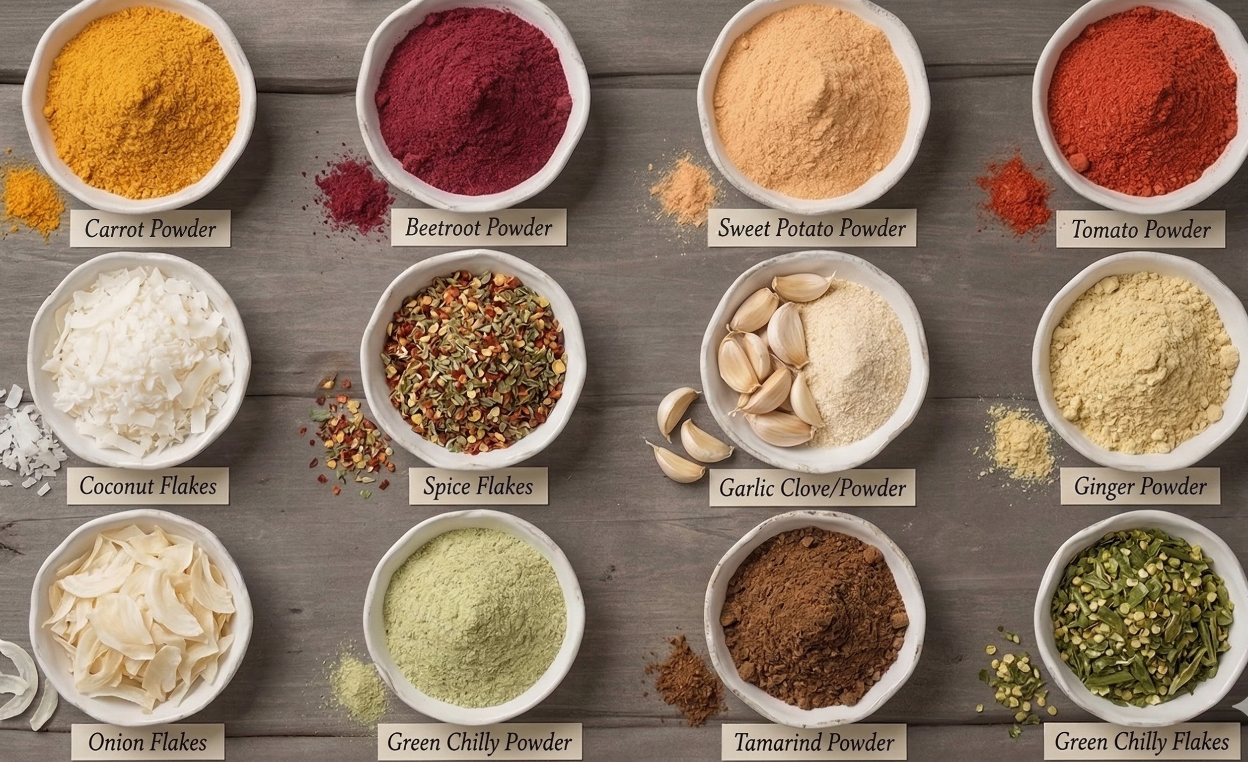 Dehydrated Vegetables